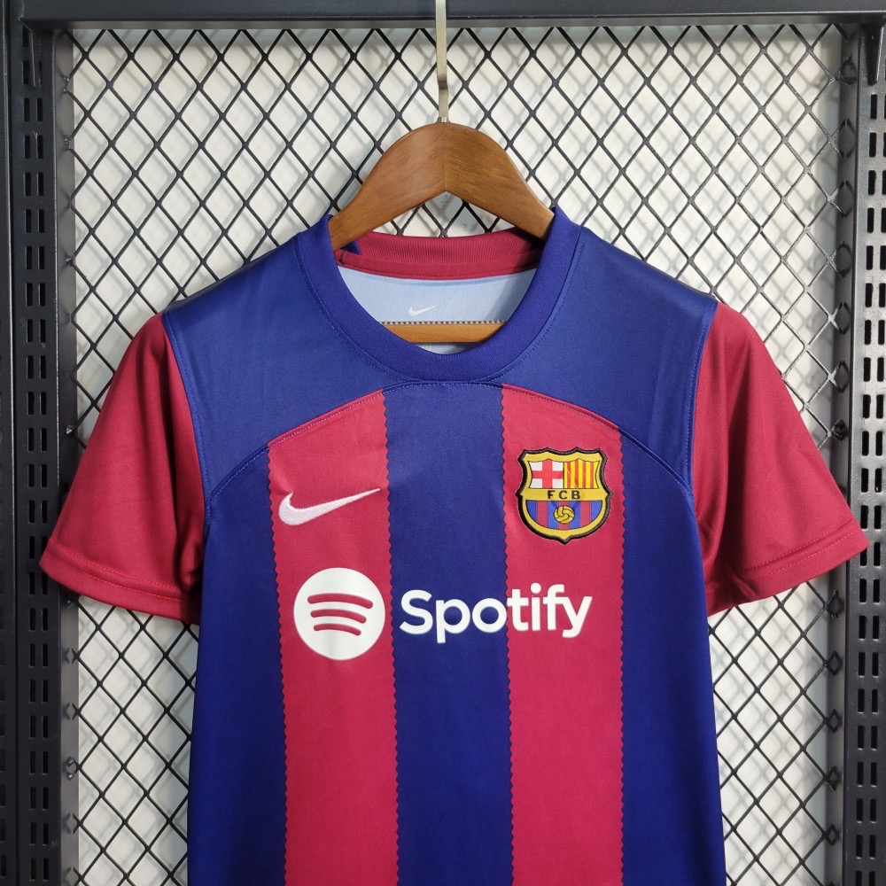 Nike - Maillot + Short Enfant Domicile Fc Barcelone 23/24