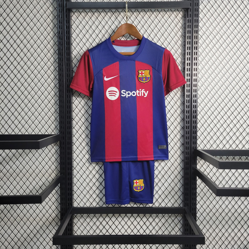 Nike - Maillot + Short Enfant Domicile Fc Barcelone 23/24