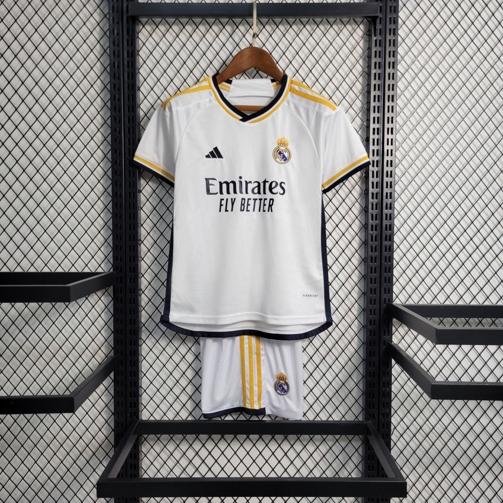 Adidas - Maillot + Short Enfant Domicile Real Madrid 23/24